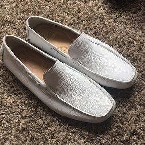 14th & Union White Leather Loafers